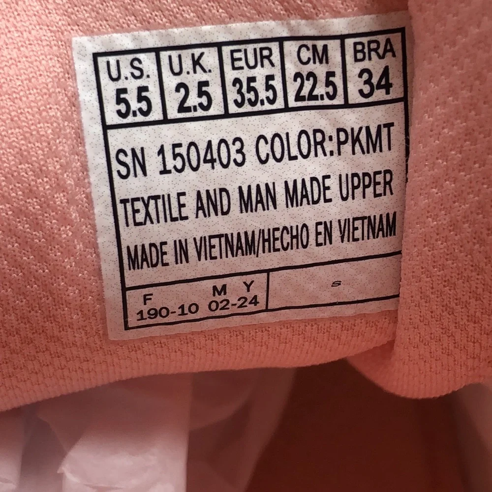 Skechers Sneakers Vapor Foam Floral Spring Bouquet Pink Multi Size 5.5 - Picture 12 of 13